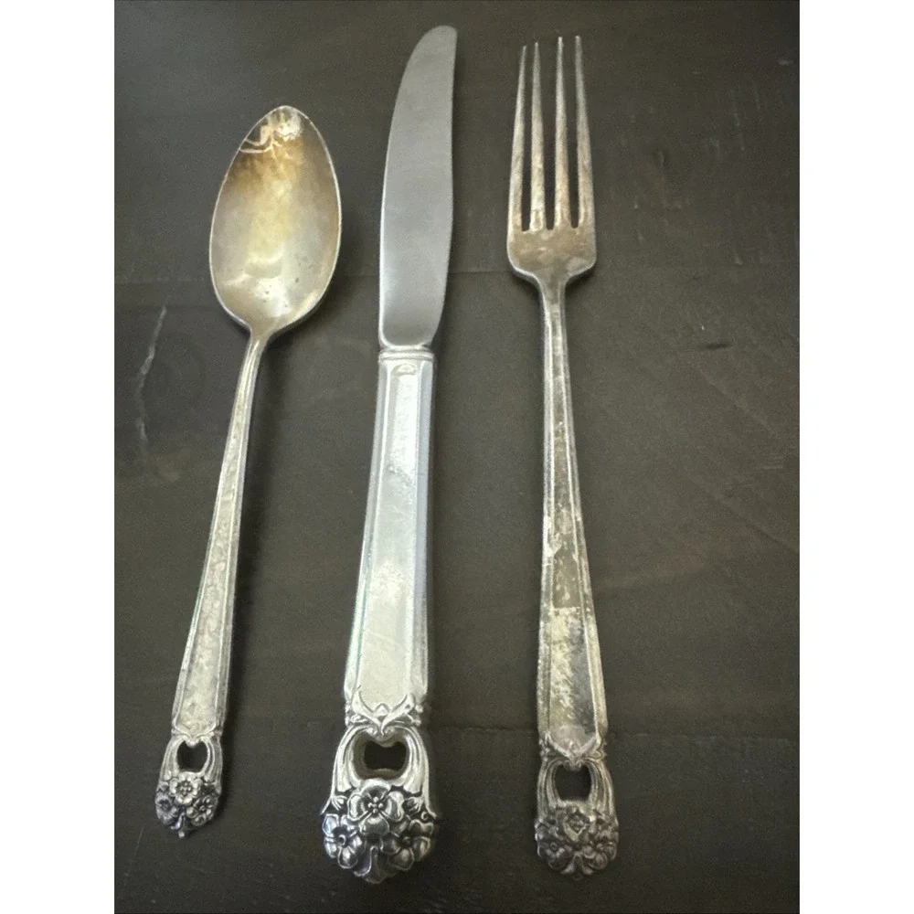 1847 Rogers Bros Eternally Yours Junior/Youth Place Setting (Fork/Spoon/Knife)‎